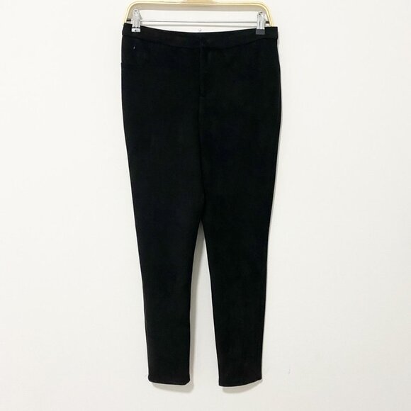 june & hudson Pants - June & Hudson Black Suede Pants Size Small
